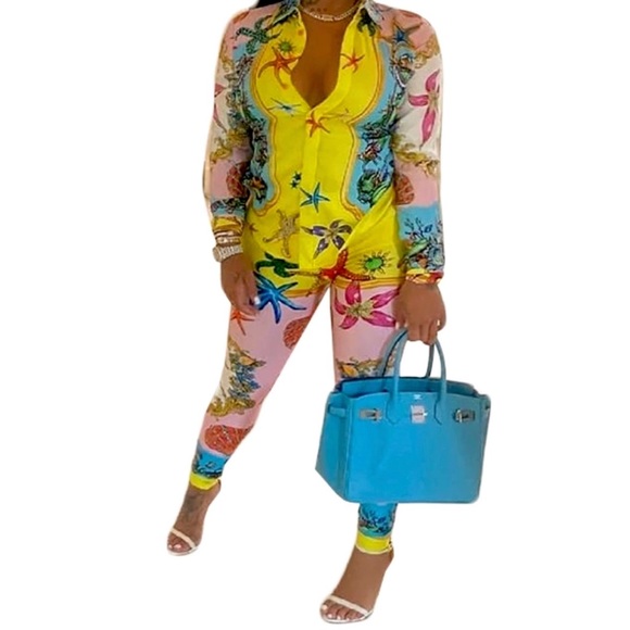 Great designer inspired Pant Set NWOT - Picture 3 of 3